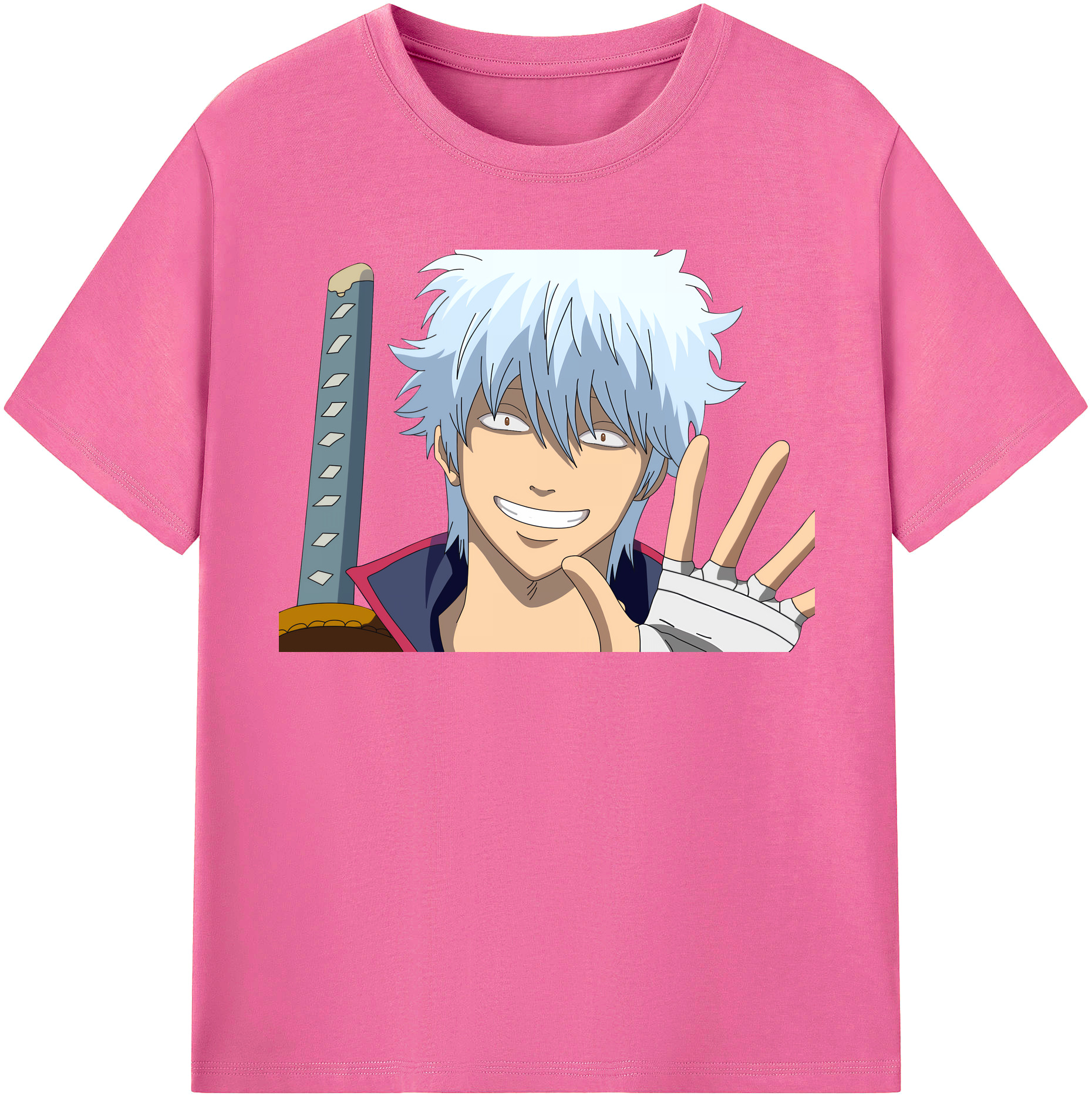 （画像用） ぎんたま 坂田銀時（さかたぎんとき） 神楽 志村新八（しむら しんぱち） GINTAMA Sakata Gintoki Kagura Shimura Shinpachi レディースカジュアルプリントTシャツ（綿100％）